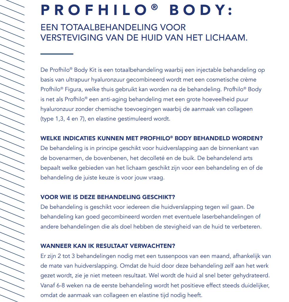 Profhilo Body behandeling