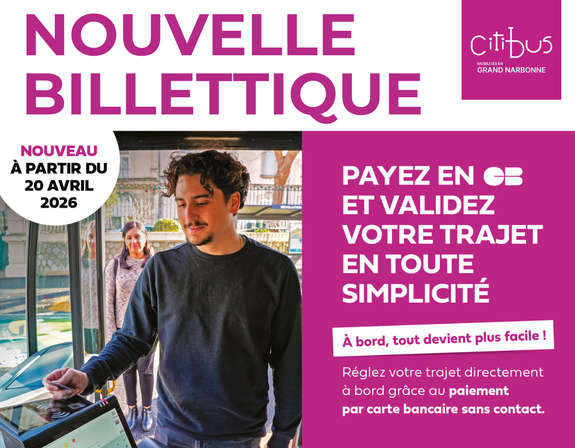 nouvelle billettique Citibus - paiement CB