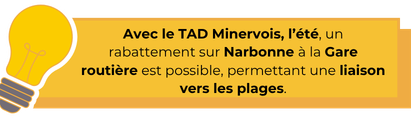 info TAD Minervois été