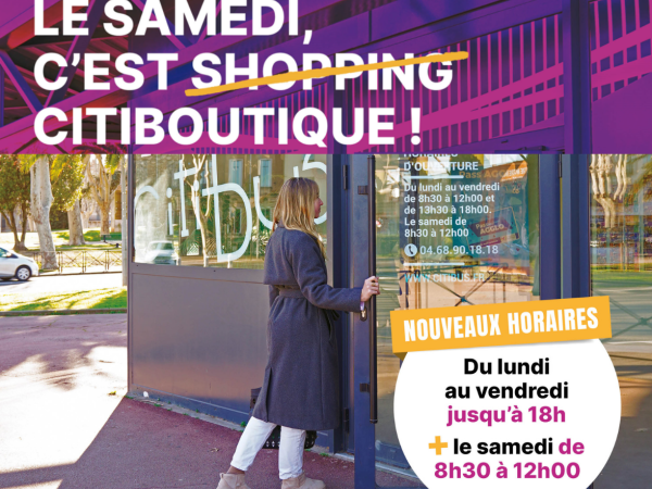 Nouveaux horaires Citiboutique