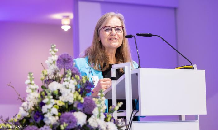 Die frischgewählte Synodalpräsidentin Tanja Keller. Bild: ELKB/MCK