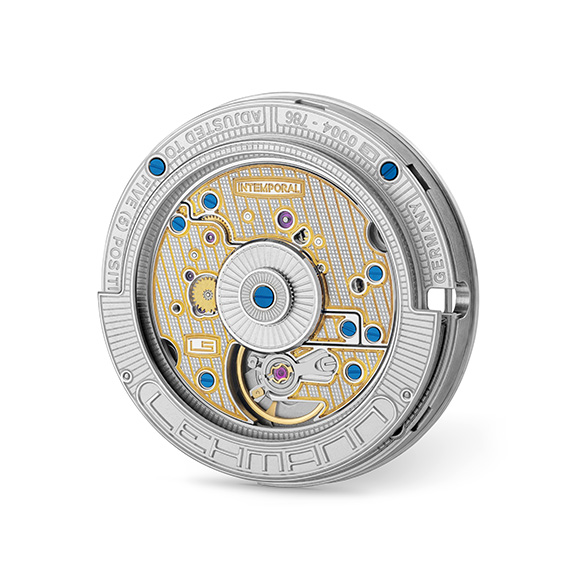 Lehmann Automatikwerk mit Glasrotor.