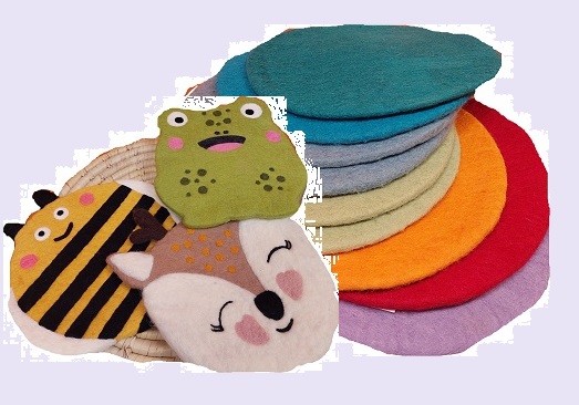 Sitzkissen aus Wollfilz