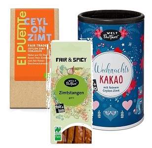 Cylon Zimt als Gewürz und im Weihnachtskakao