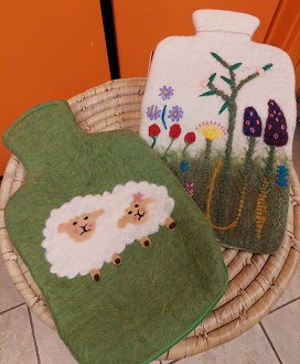 Wärmflaschenbezüge aus Wollfilz