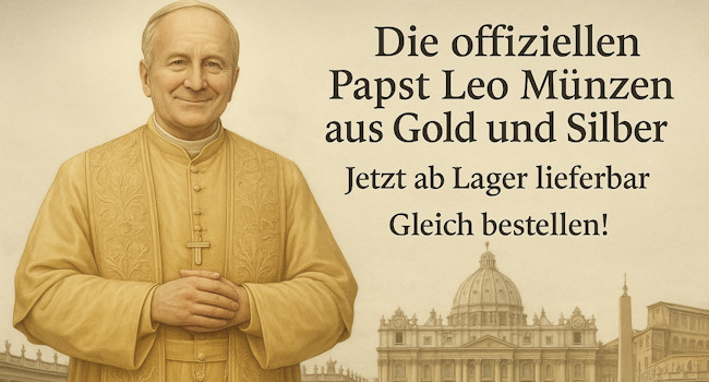 Papst Münzen aus reinstem Gold und Silber