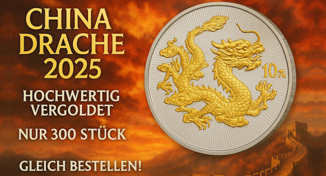 China Drache 2025 in 1 Oz Silber