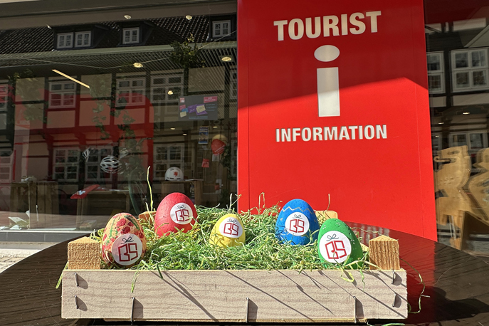 Ostereier suchen, Stadtgutschein gewinnen