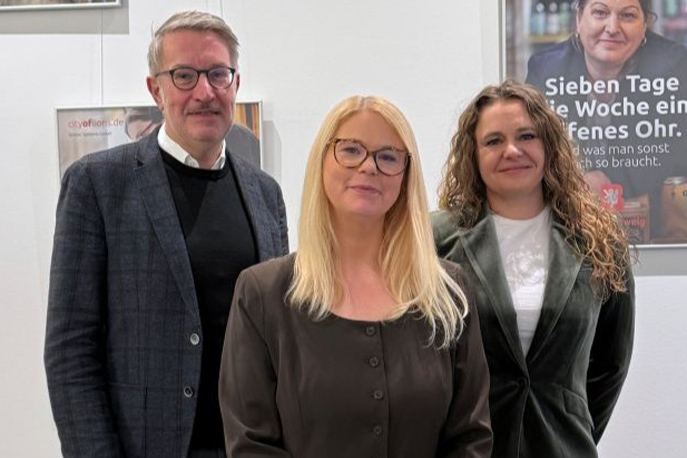 Zum 5. Januar übergibt Gerold Leppa die Geschäftsführung an Nina Fritzler: (v. l. n. r.) Gerold Leppa, Nina Fritzler und Bianca Braunschweig.