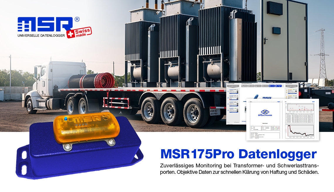 MSR175Pro Datenlogger vor Schwerlasttransport