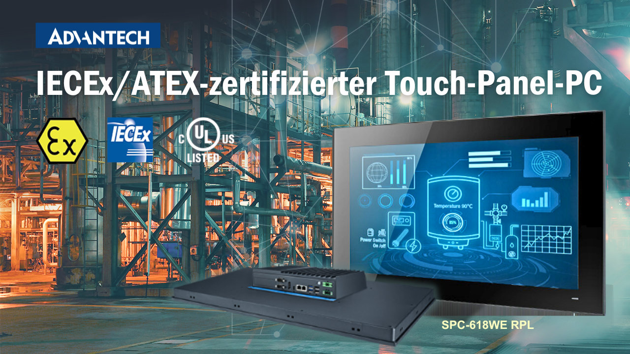 IECEx/ATEX-zertifizierter Touch-Panel-PC