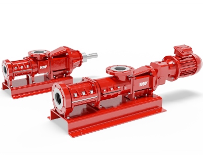Die neuen Exzenterschneckenpumpen sind modellabhängig um bis zu 25 Prozent kürzer und adressieren gezielt die Nachfrage vieler Anwender nach kompakten und leicht zu wartenden Pumpe, Bild: Axflow