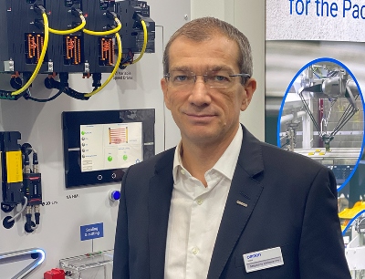 Stéphane Chômienne, Geschäftsführer von Omron DACH, Bild: pharmaindustrie-online.de / Susanne Woggon