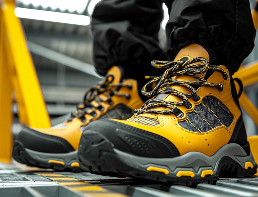 Kreislaufwirtschaft bei Sicherheitsschuhen: Huntsman und Steitz Secura setzen auf Recycling von PU-Abfällen und erreichen einen Recyclinganteil bei Zwischensohlen von 30 Prozent, Bild: Huntman