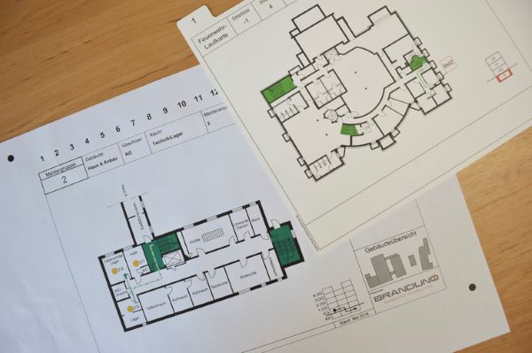 Feuerwehrlaufkarten nach DIN 14675