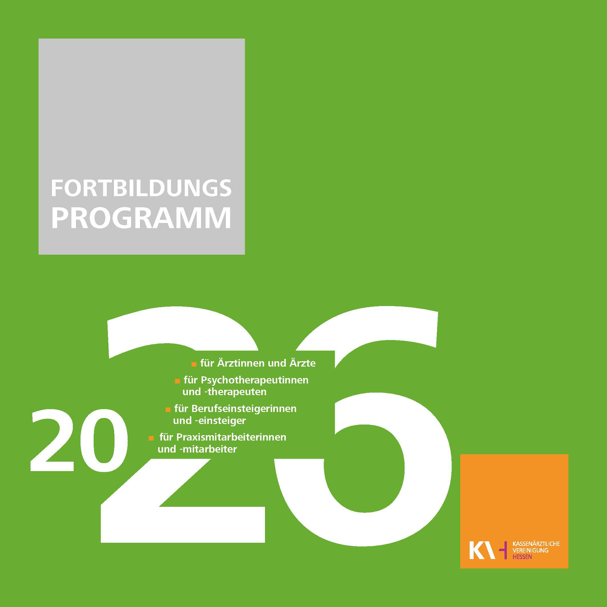 Titelbild Fortbildungsprogramm 2026