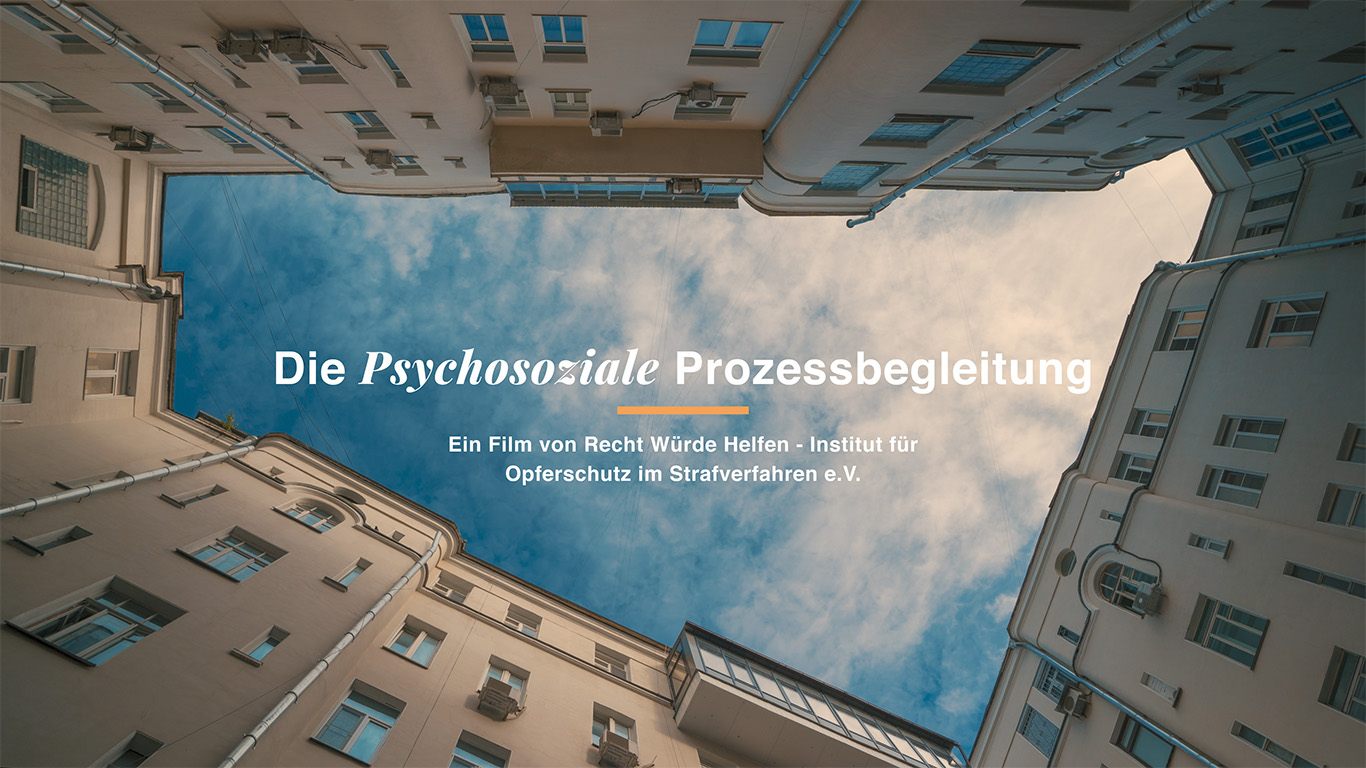 Filmstill "Die psychosoziale Prozessbegleitung"