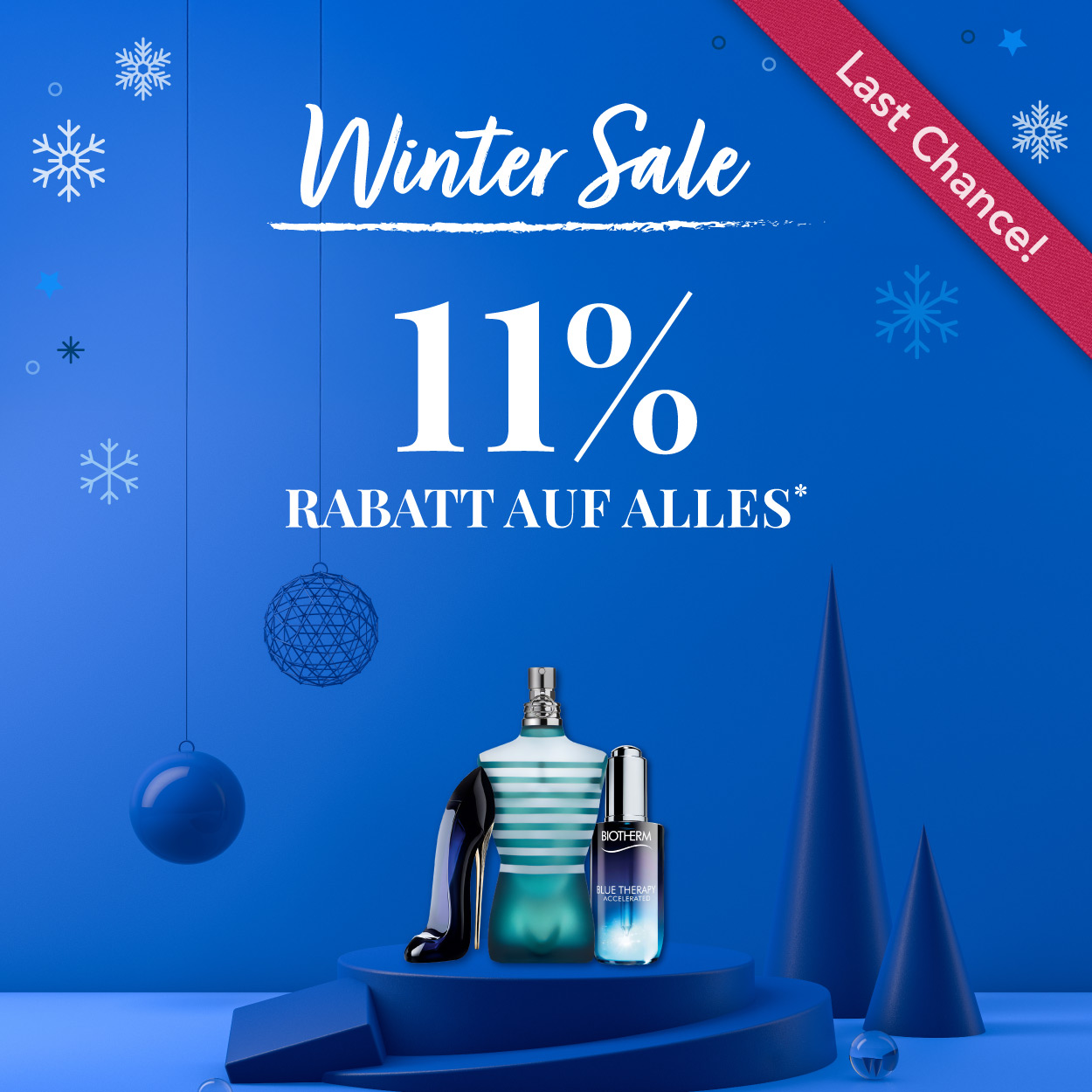 Winter Sale 11% Rabatt auf Alles* Last Chance!