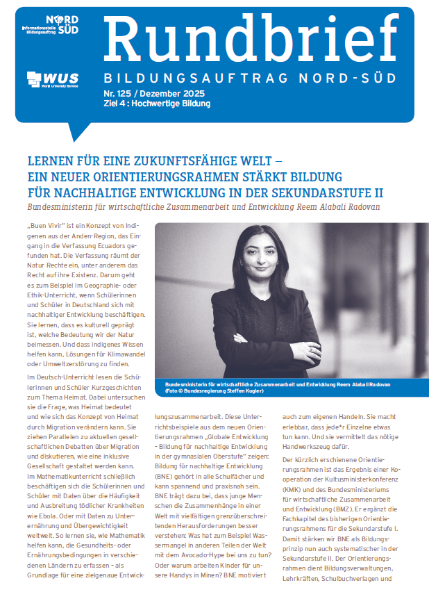 Titelseite Rundbrief 125 WUS