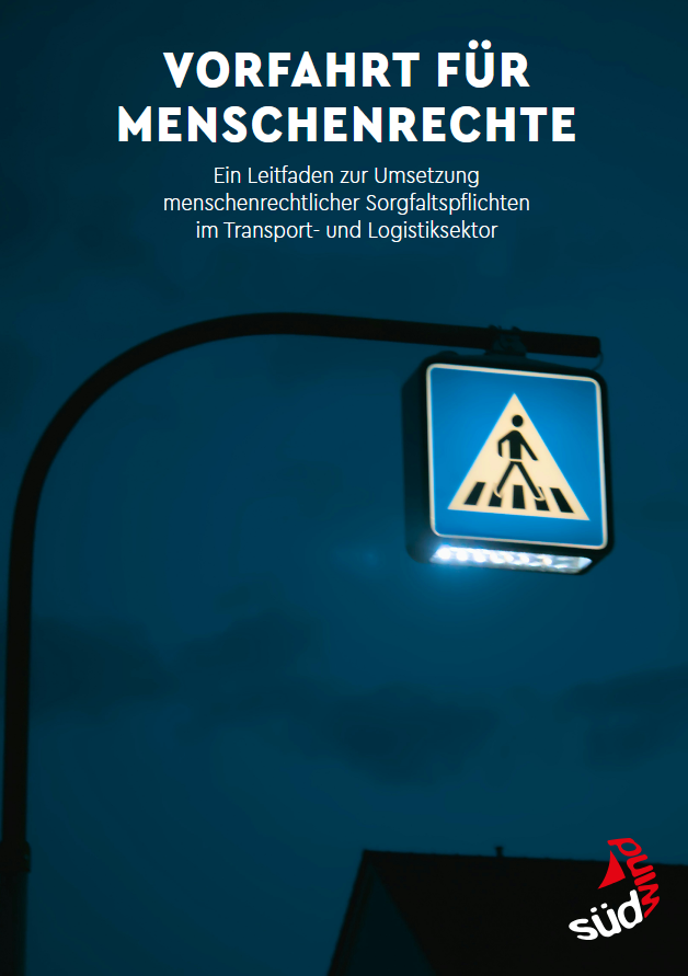 Titelseite Leitfaden "Vorfahrt für Menschenrechte“.