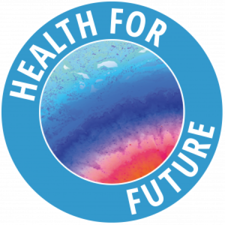 Health4Future Logo. Bildrechte: Bildquelle für das Health for Future Logo ist Deutsche Allianz Klimawandel und Gesundheit