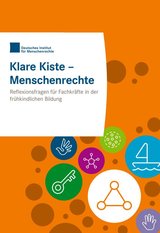Titelseite Bildungsmaterial Klare Kiste – Menschenrechte Quelle: Deutsches Institut für Menschenrechte e.V.