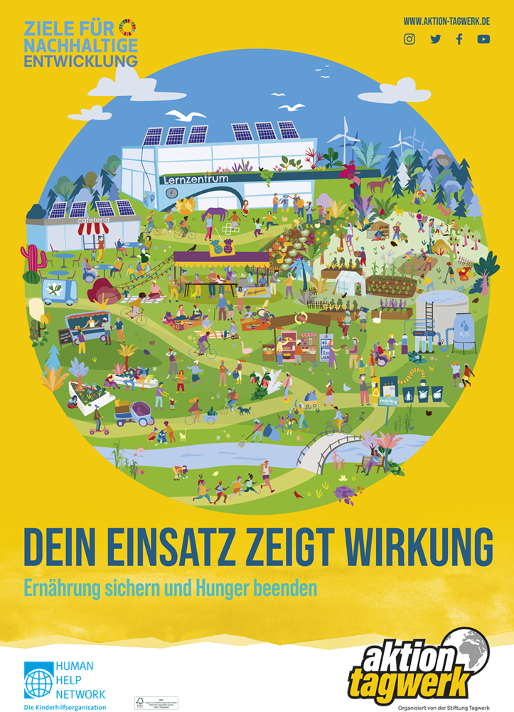 Kampagnenplakat 2026 der Aktion Tagwerk. Quelle: aktion-tagwerk.de