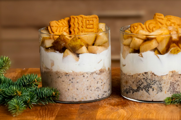 Spekulatius Overnight-Oats im Glas