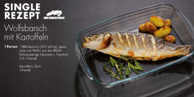 Wolfsbarsch mit Kartoffeln