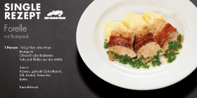 Forelle mit Bratspeck