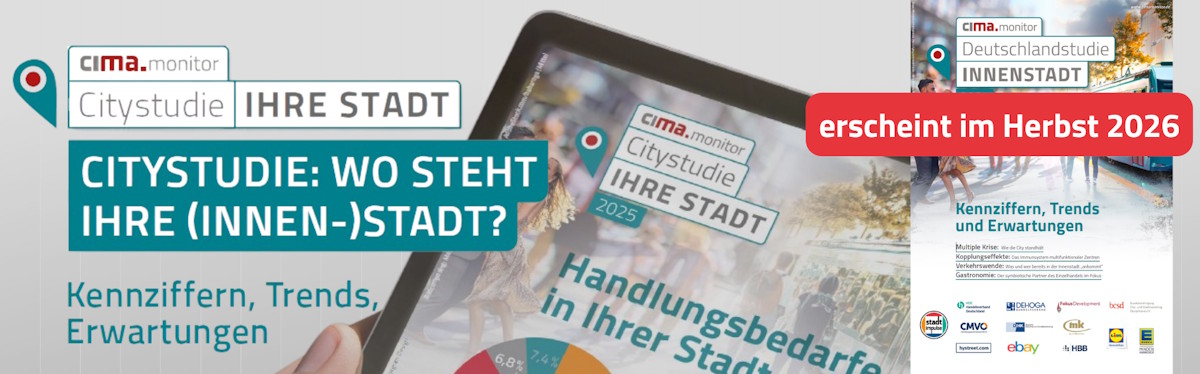 Deutschlandstudie Innenstadt erscheint im Herbst 2026