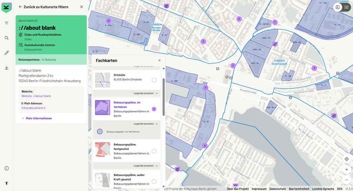 Berlin Kulturkataster Bauplaene Kulturraum Berlin gGmbH