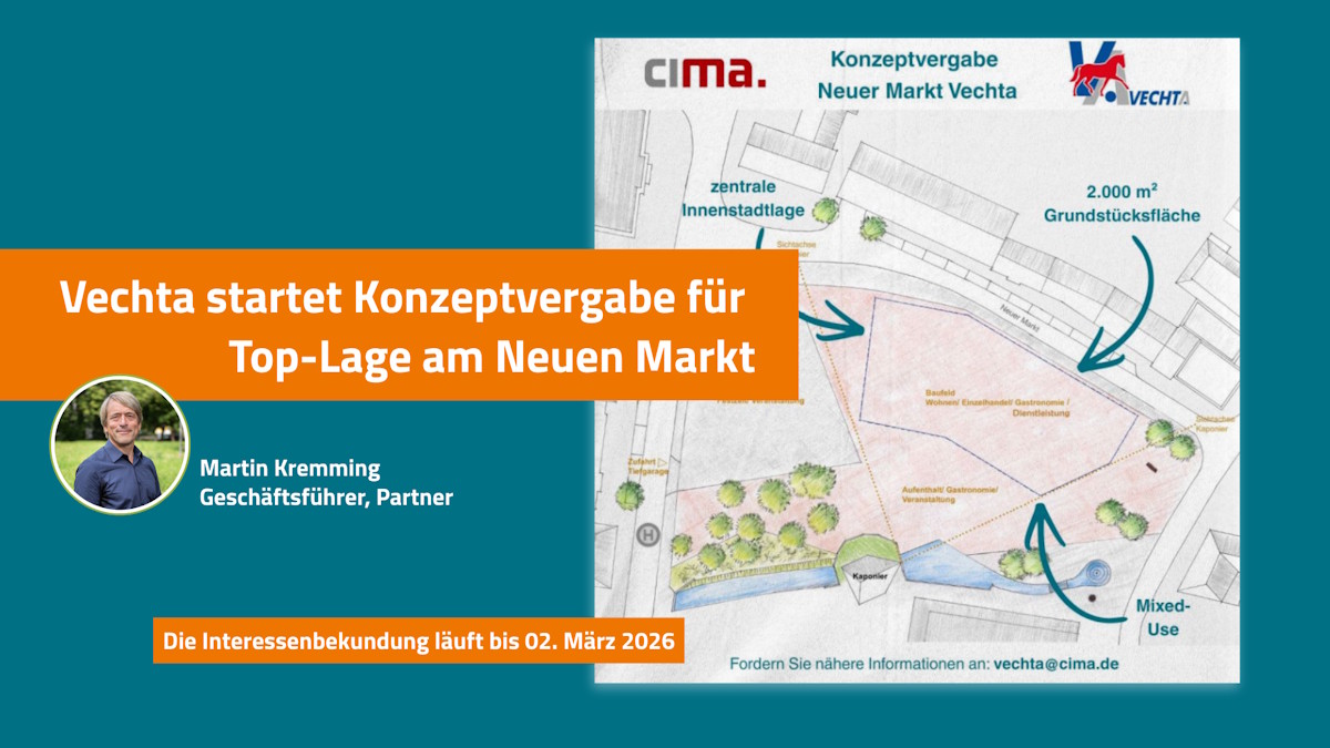 Stadt Vechta startet Konzeptvergabe für den Neuen Markt