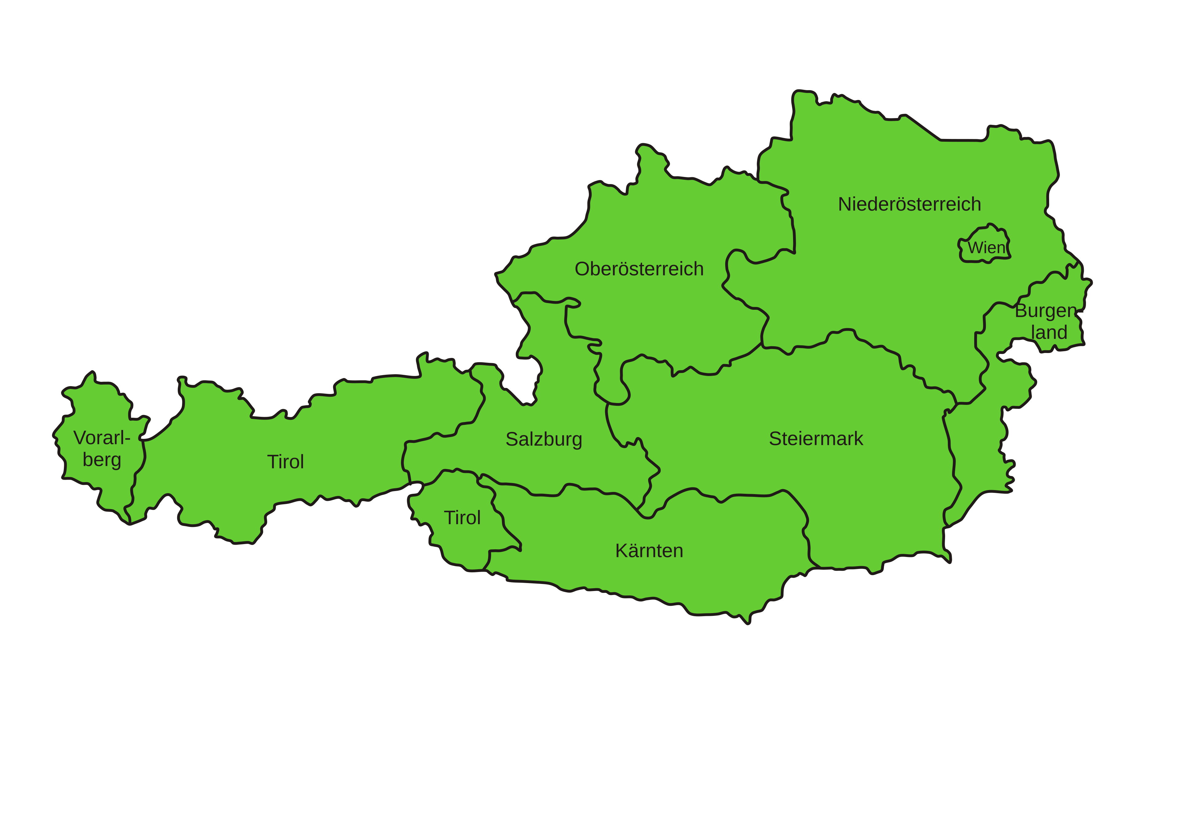 Oesterreich Karte