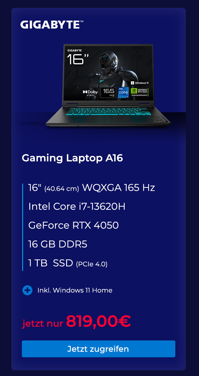 GIGABYTE Gaming Laptop