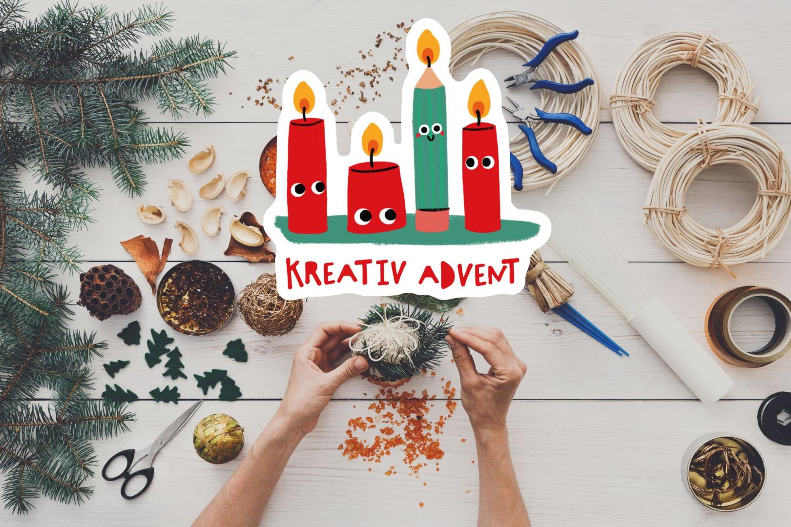 KreativAdvent, Bild: Canva, Illustration: Lea Geerken