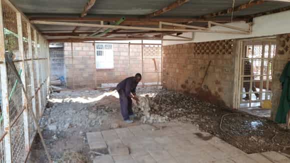 Die Werkstatt wird renoviert