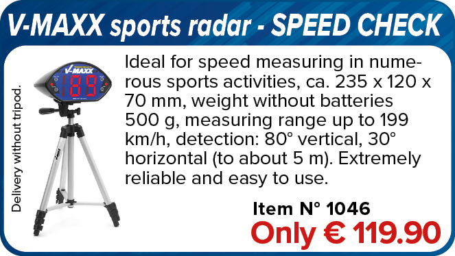 V-MAXX sports radar - SPEED CHECK