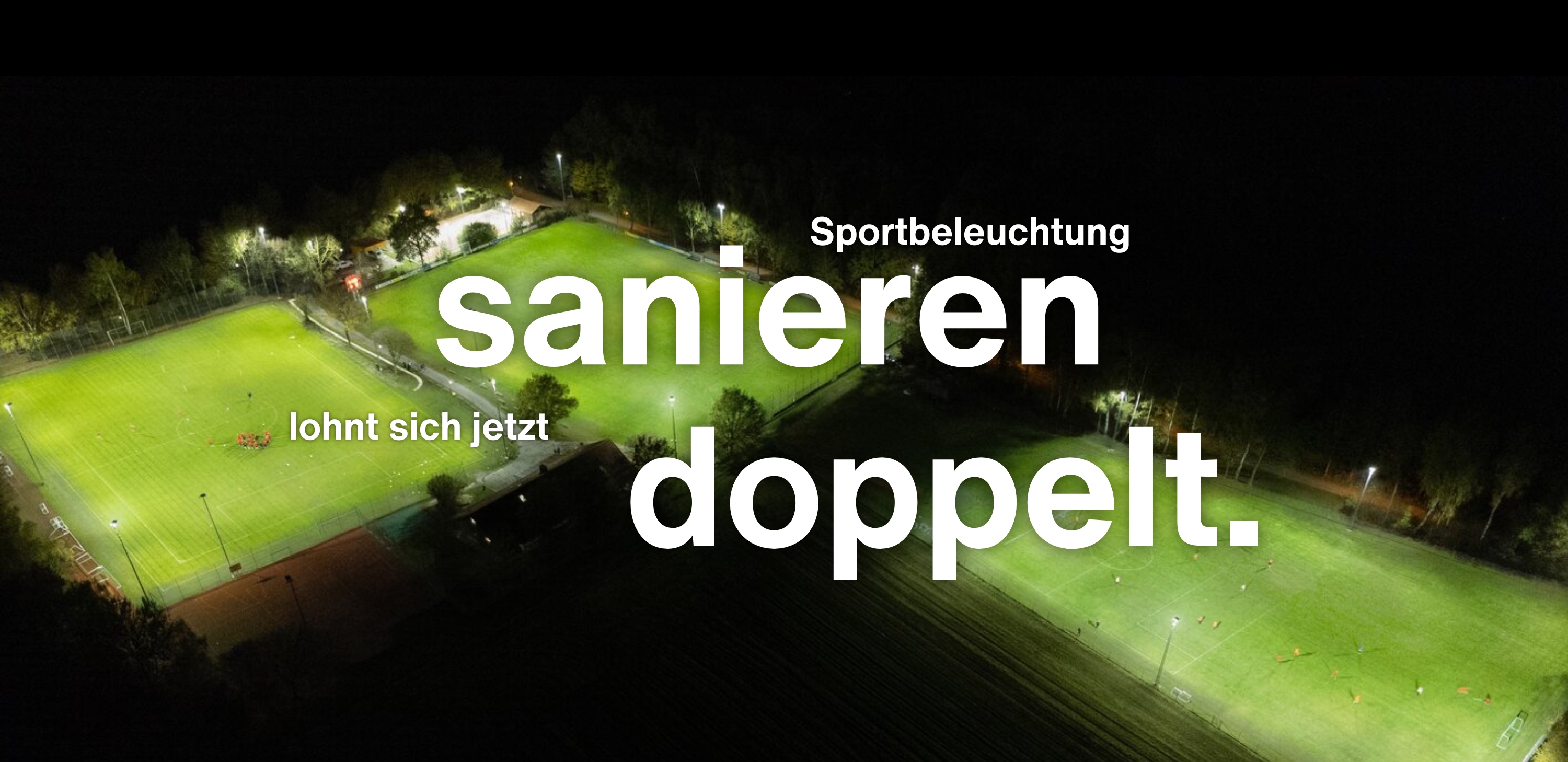 Sportbeleuchtung sanieren lohnt sich jetzt doppelt.