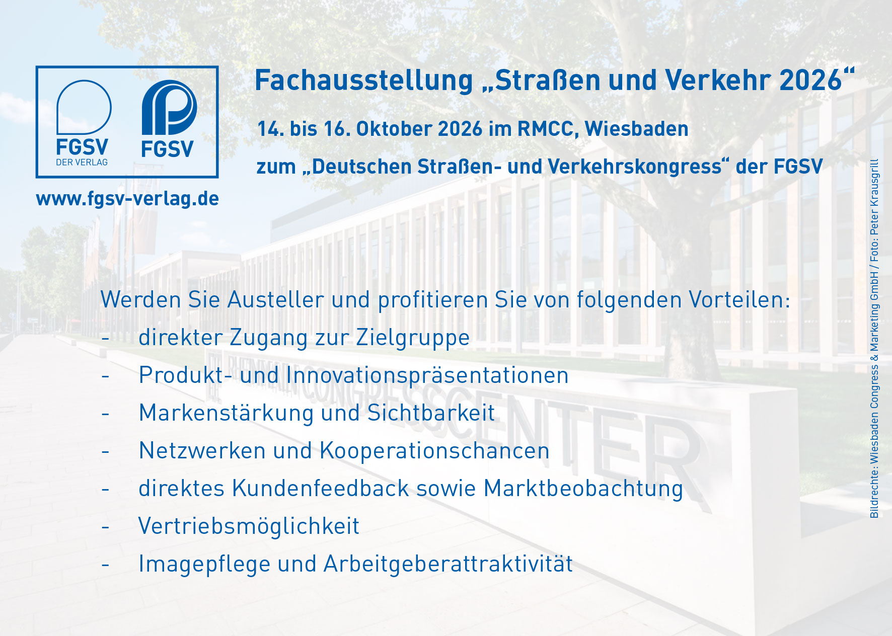 Straßen und Verkehr 2026 - Aussteller