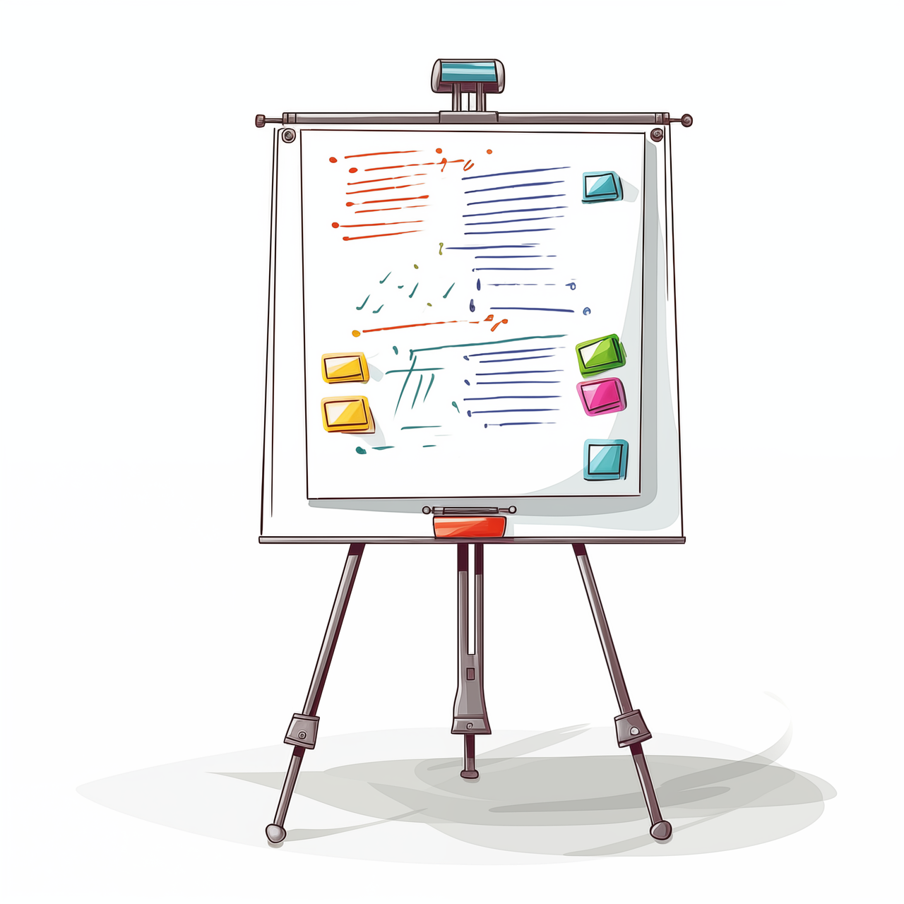 gezeichnete Flipchart