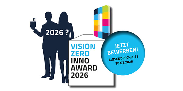 Bewerbungsplakat für den Vision Zero Inno Award