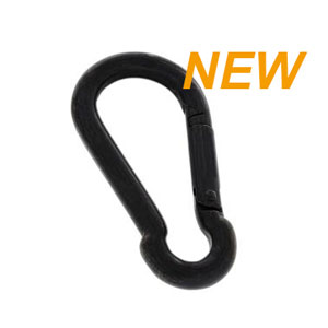 Karabinerhaken, schwarz matt 8249