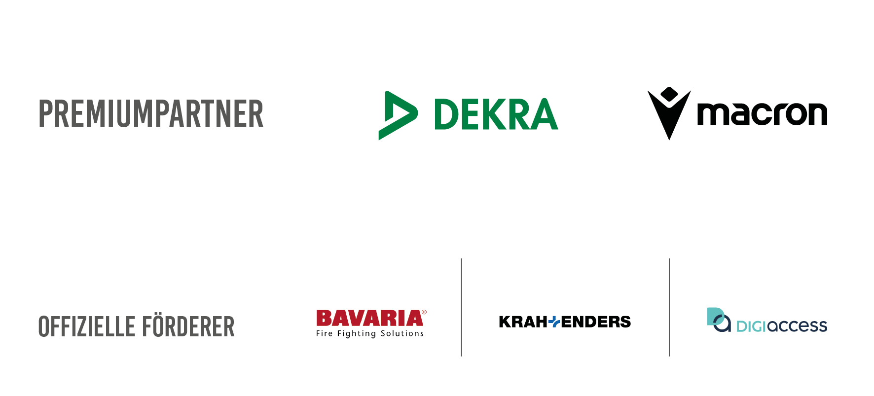 Premiumpartner und Offizielle Förderer