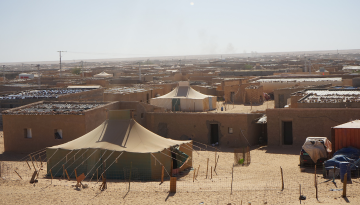 Zwei Frauen umarmen sich im Wald