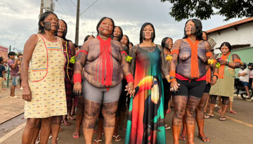 Frauenproteste in der Region am Xingu-Fluss