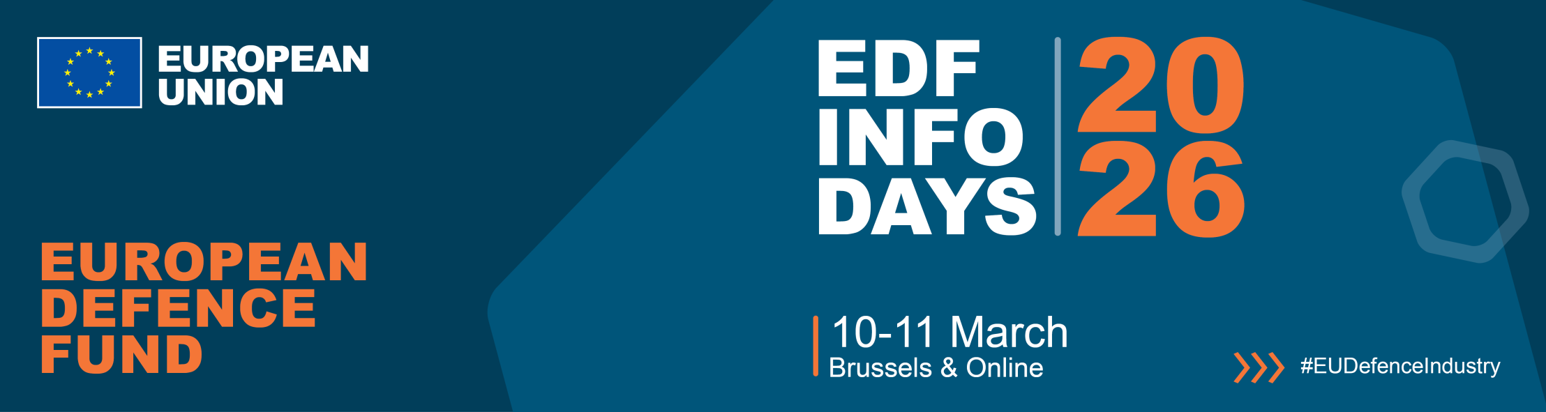 Banner of European Defence Fund (EDF) Info Days 2026
