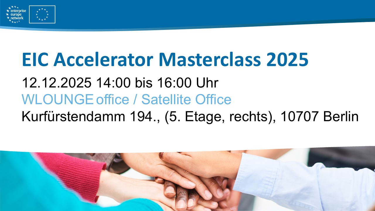 Banner EIC Accelerator Masterclass 2025