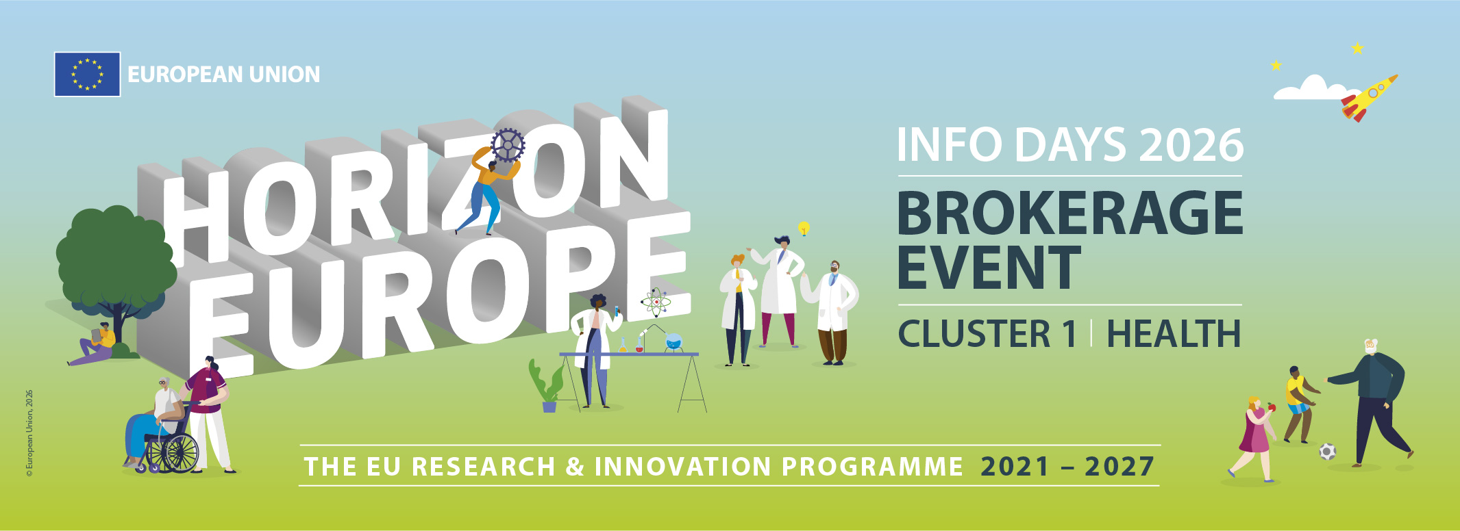 Banner Info Days Cluster 1 Brokerage Event Horizon Europe 2026