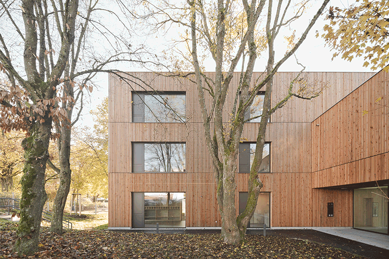 Kita zwischen Bäumen, Böblingen (Franke Seiffert Architekten PartGmbB, Stuttgart | Koeber Landschaftsarchitektur GmbH, Stuttgart) © Brigida González